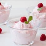 low carb raspberry mousse dessert cups