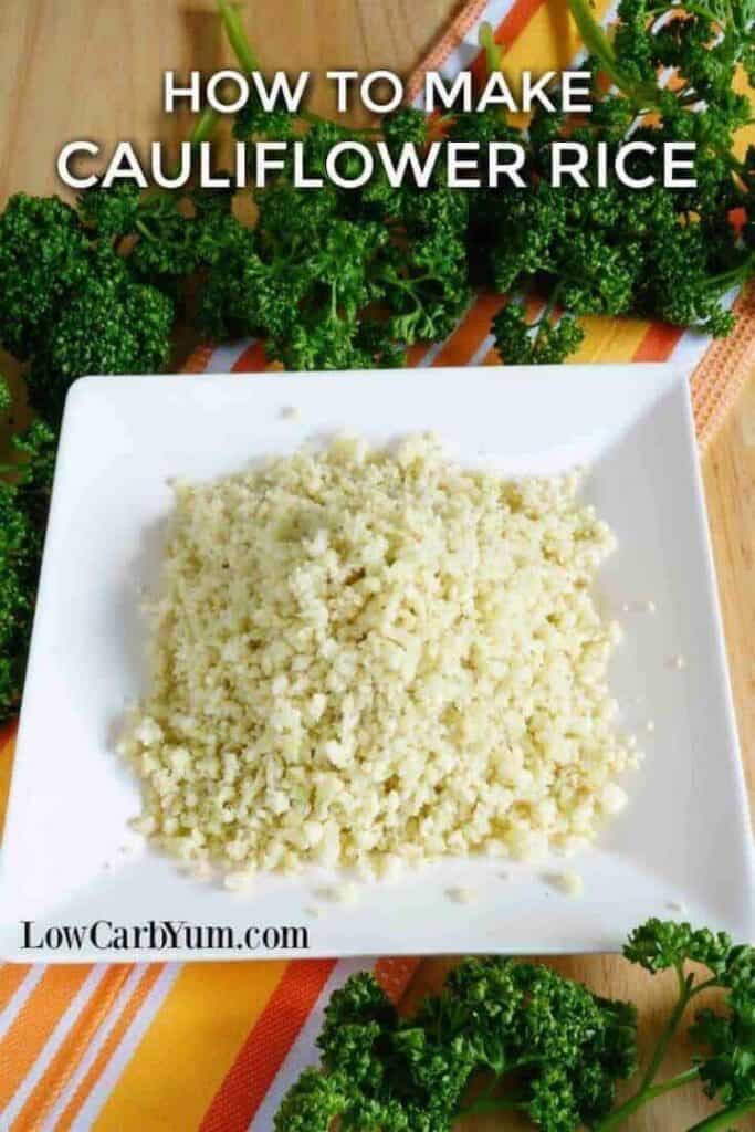 How to make cauliflower rice in microwave