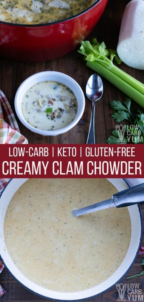 Low Carb Keto Clam Chowder