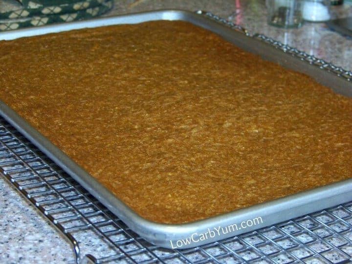 Low carb pumpkin bars baked sice cake