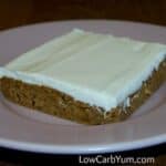 Low carb pumpkin bars featured square
