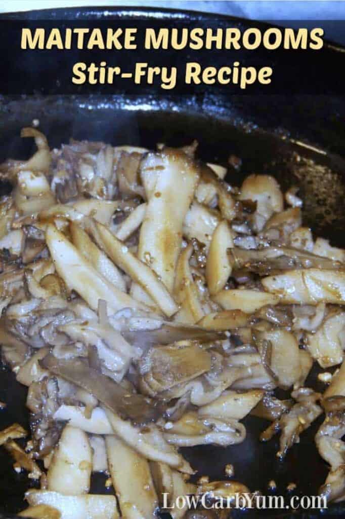 Stir Fried Sheepshead Maitake Mushrooms Recipe | Low Carb Yum