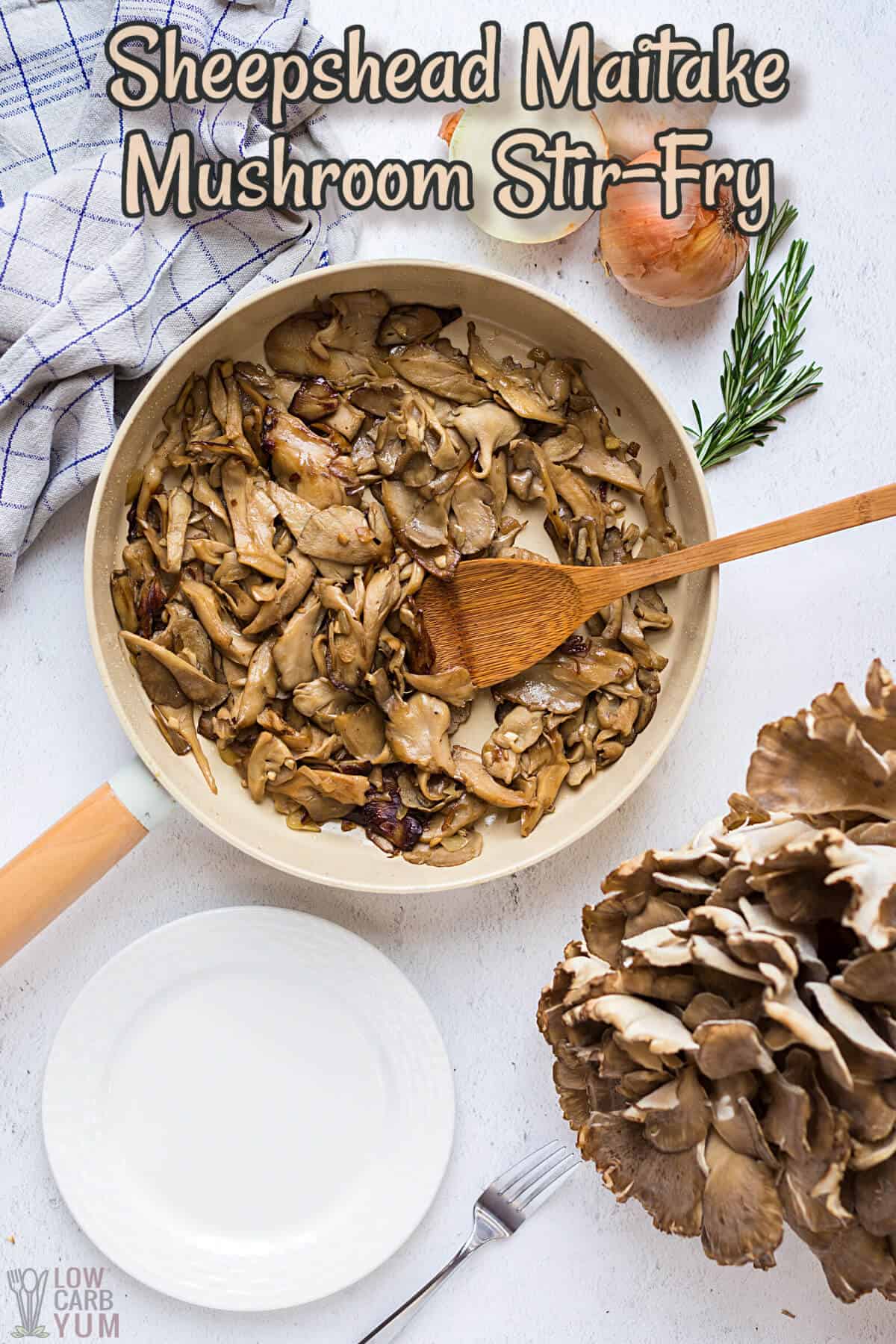 sheepshead maitake mushrooms recipe cover image