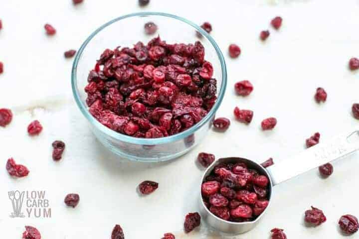 Unsweetened sugar free dried cranberries