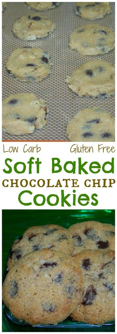 If you prefer soft buttery keto cookies, these gluten free low carb chocolate chip cookies are sure to satisfy. They tastes very close to the real thing. | LowCarbYum.com