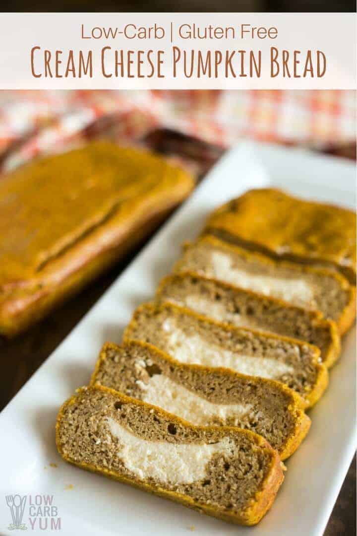 Low Carb Cream Cheese Pumpkin Bread Recipe | Low Carb Yum