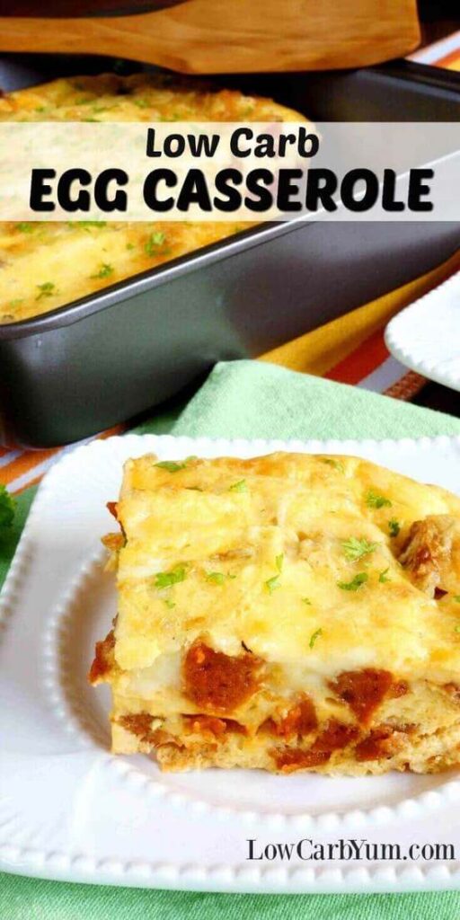Sausage Egg Casserole without Bread | Low Carb Yum