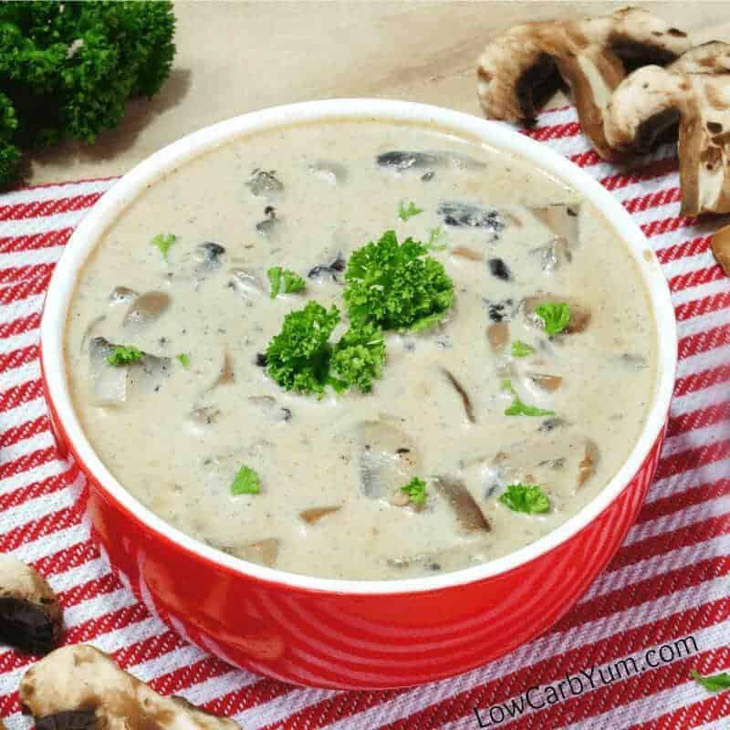 Low carb gluten free cream of mushroom soup recipe