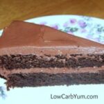 Low Carb Gluten Free Peanut Flour Chocolate Cake