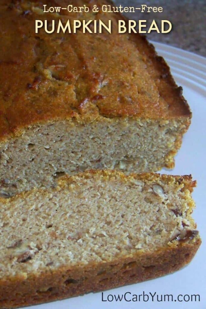 Coconut Flour Gluten Free Pumpkin Bread - Gluten Free | Low Carb Yum