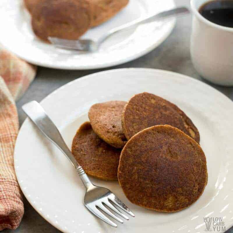 Low carb pumpkin pancakes