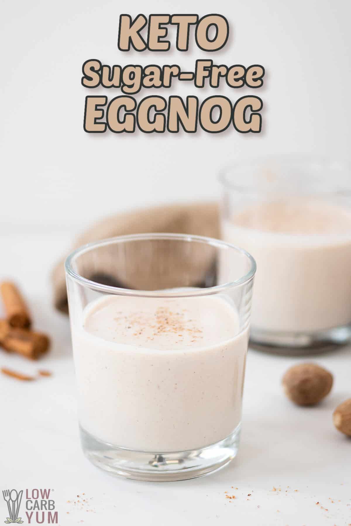 keto sugar free eggnog cover image