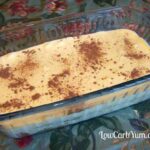 A delicious gluten free tiramisu made low carb. The cake layer is made using almond flour and the dessert is sweetened with stevia and erythritol.