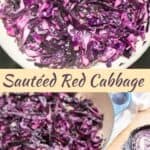 Sautéed Red Cabbage with Sweet Vinegar Seasoning | Low Carb Yum