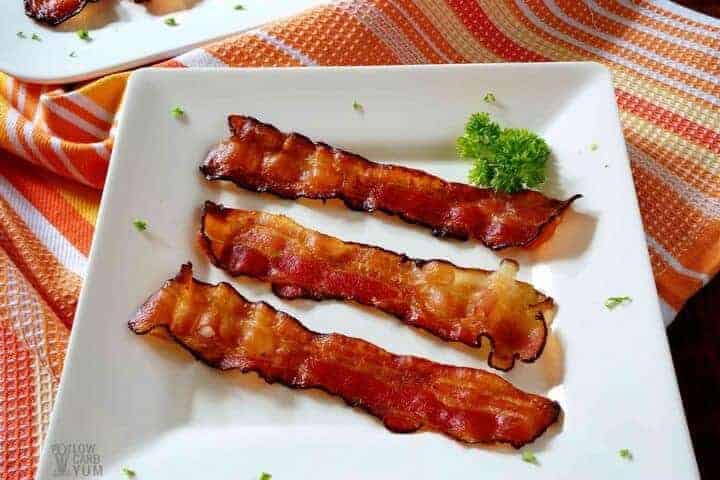 How To Bake Bacon In The Oven For Perfect Crispy Strips Low Carb Yum