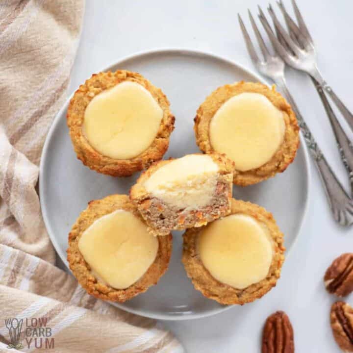 Keto Carrot Cake Muffins with Cream Cheese Filling Low Carb Yum