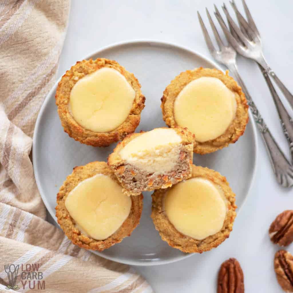 Low Carb Carrot Cake Cream Cheese Muffins-image