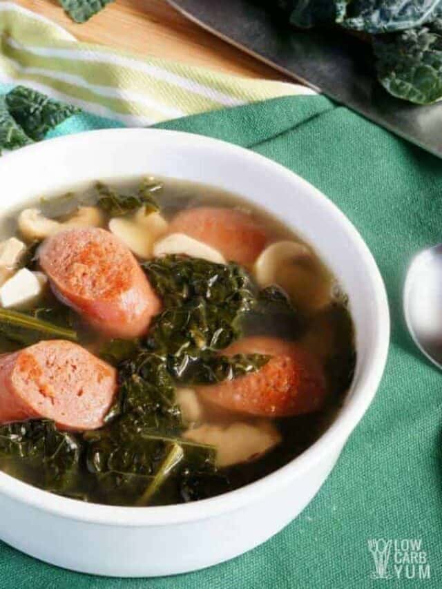 Keto Italian Sausage Kale Soup