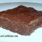 Fudgy low carb black bean brownies