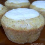 Low carb carrot cake cream cheese muffins