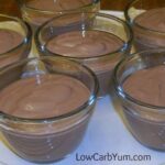 Low carb chocolate tofu pudding