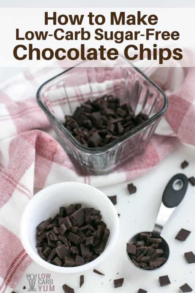 How to make low carb stevia sweetened sugar free chocolate chips