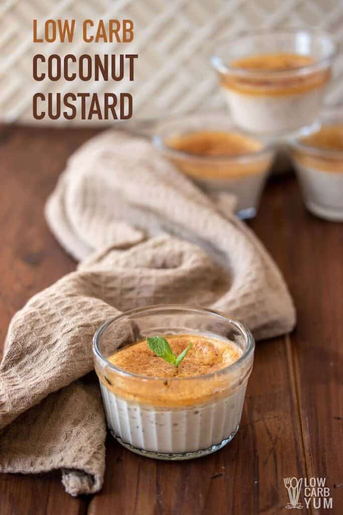 Coconut Milk Custard (DairyFree, Keto) Low Carb Yum