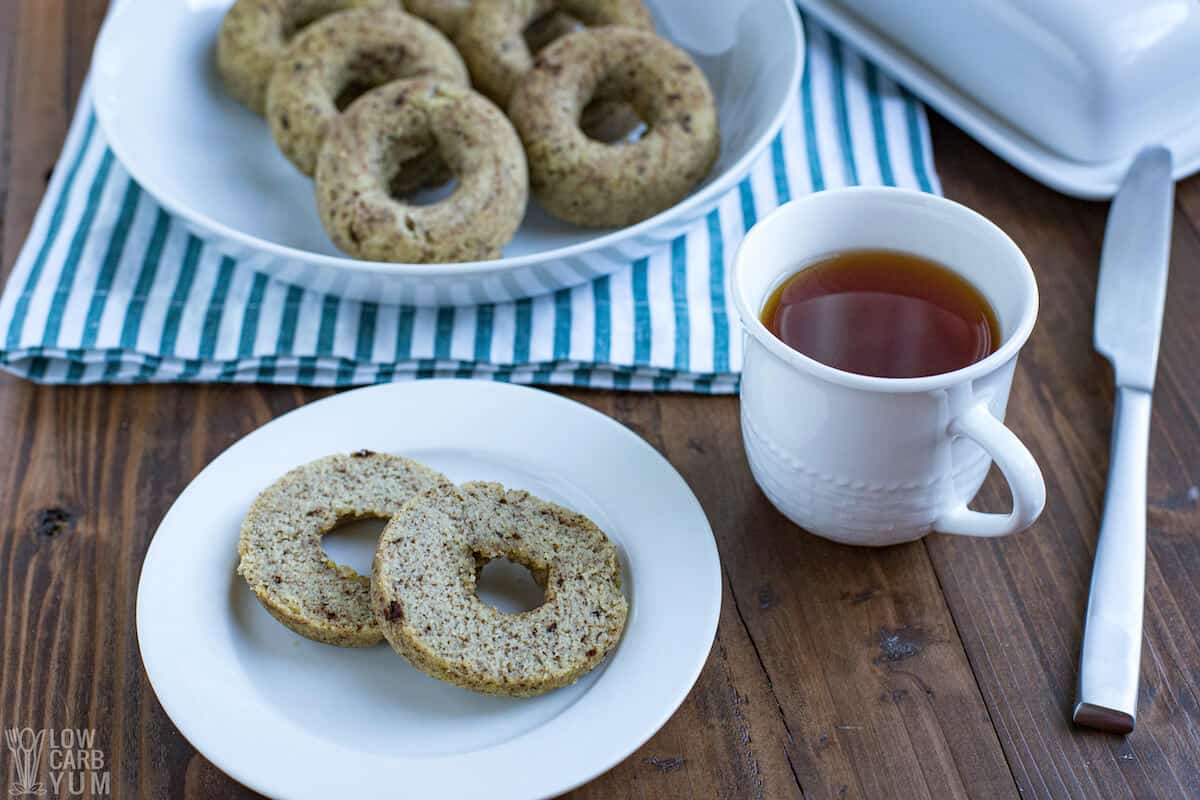 french toast bagel on plate