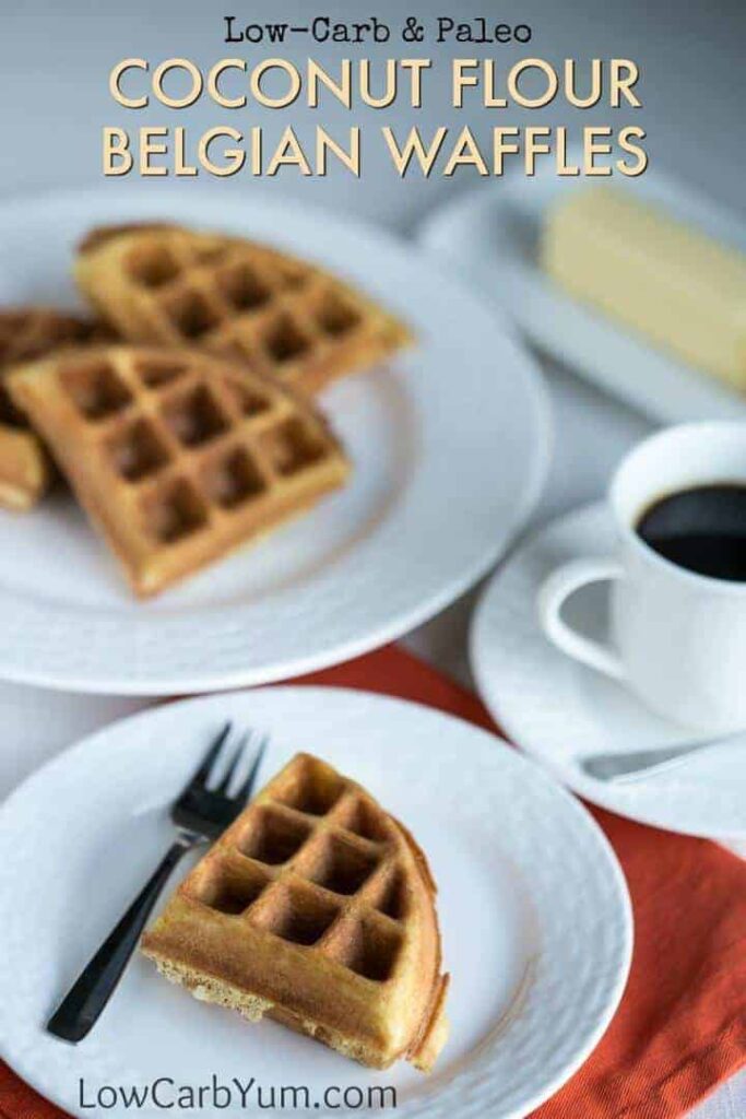 Paleo Coconut Flour Waffles Gluten Free Belgian Style Low Carb Yum