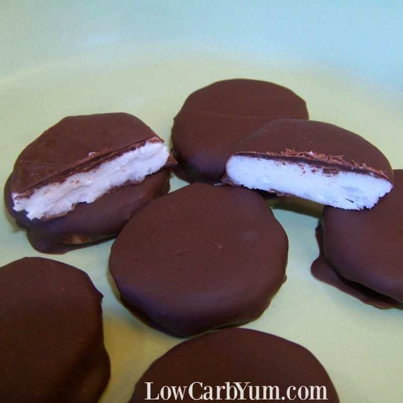 Sugar free peppermint patties for low carb candy