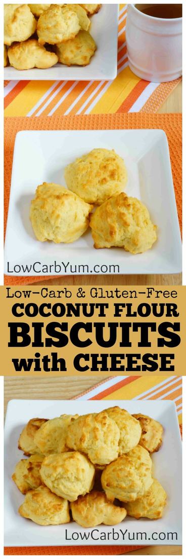 Coconut Flour Biscuits with Cheese and Garlic | Low Carb Yum