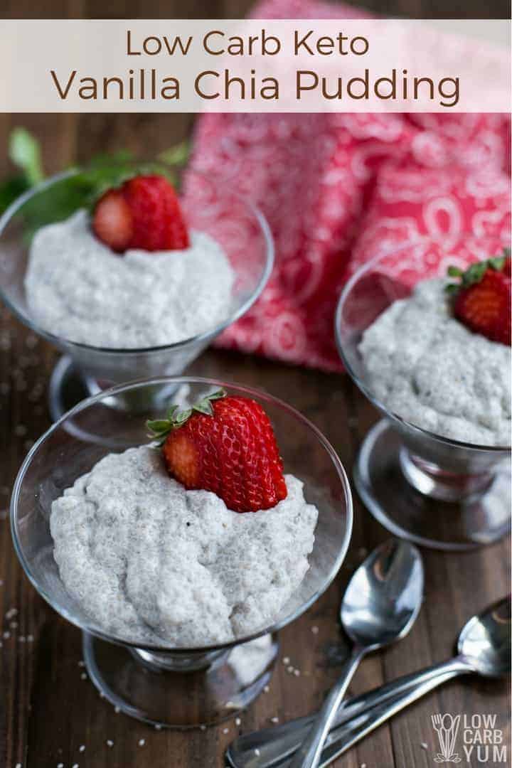 Keto Chia Seed Pudding - Vanilla Flavored | Low Carb Yum