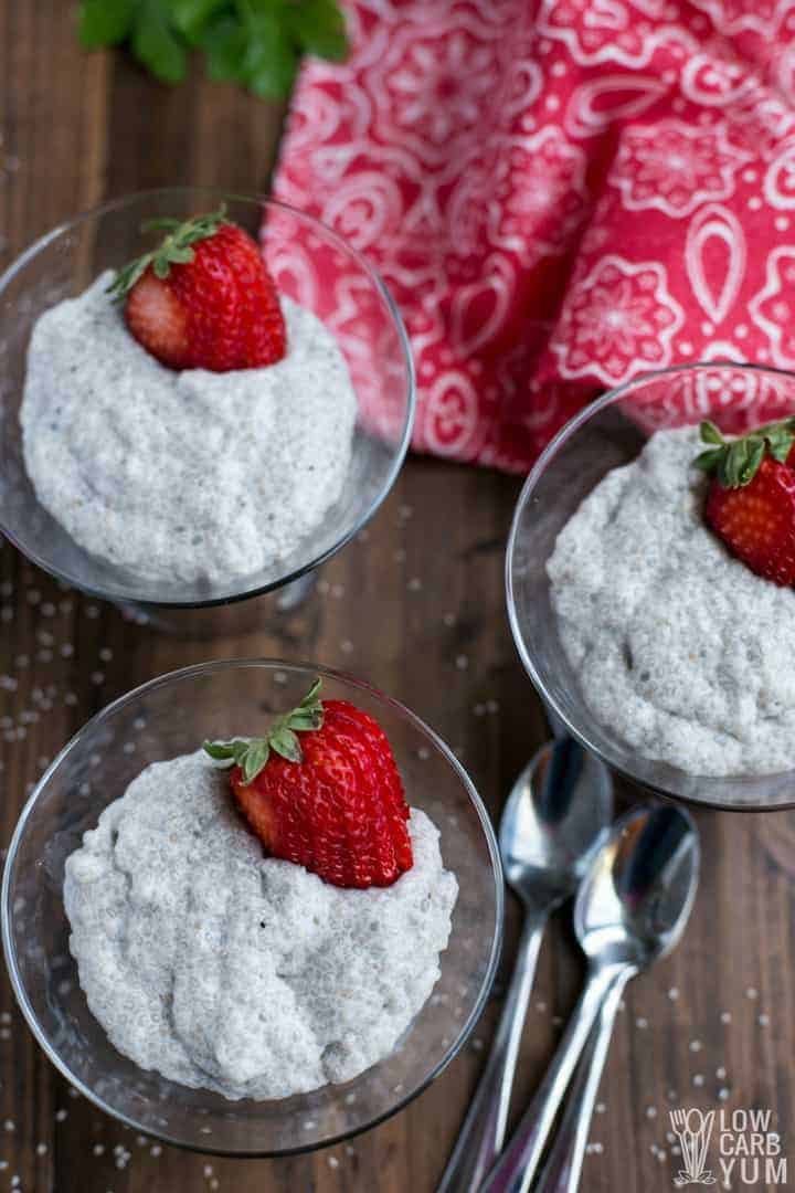 Easy vanilla keto chia pudding