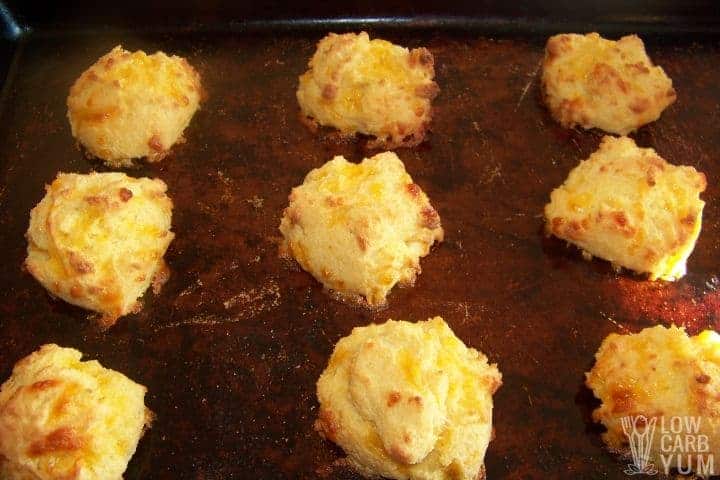 low carb biscuits cooked
