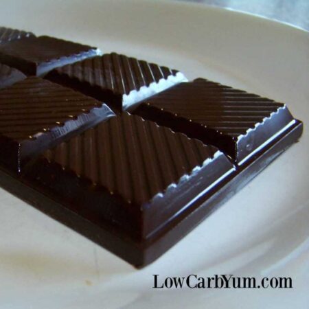 Low carb homemade chocolate bars