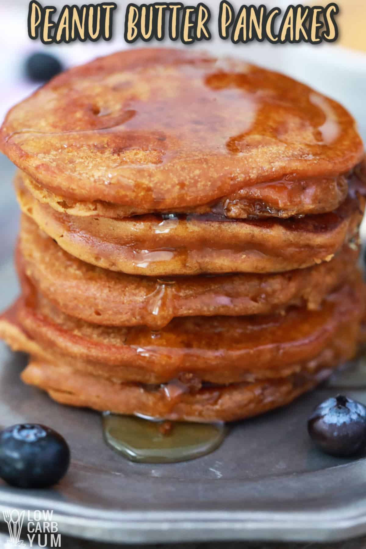 Gluten-Free Protein Powder Pancakes With Peanut Butter