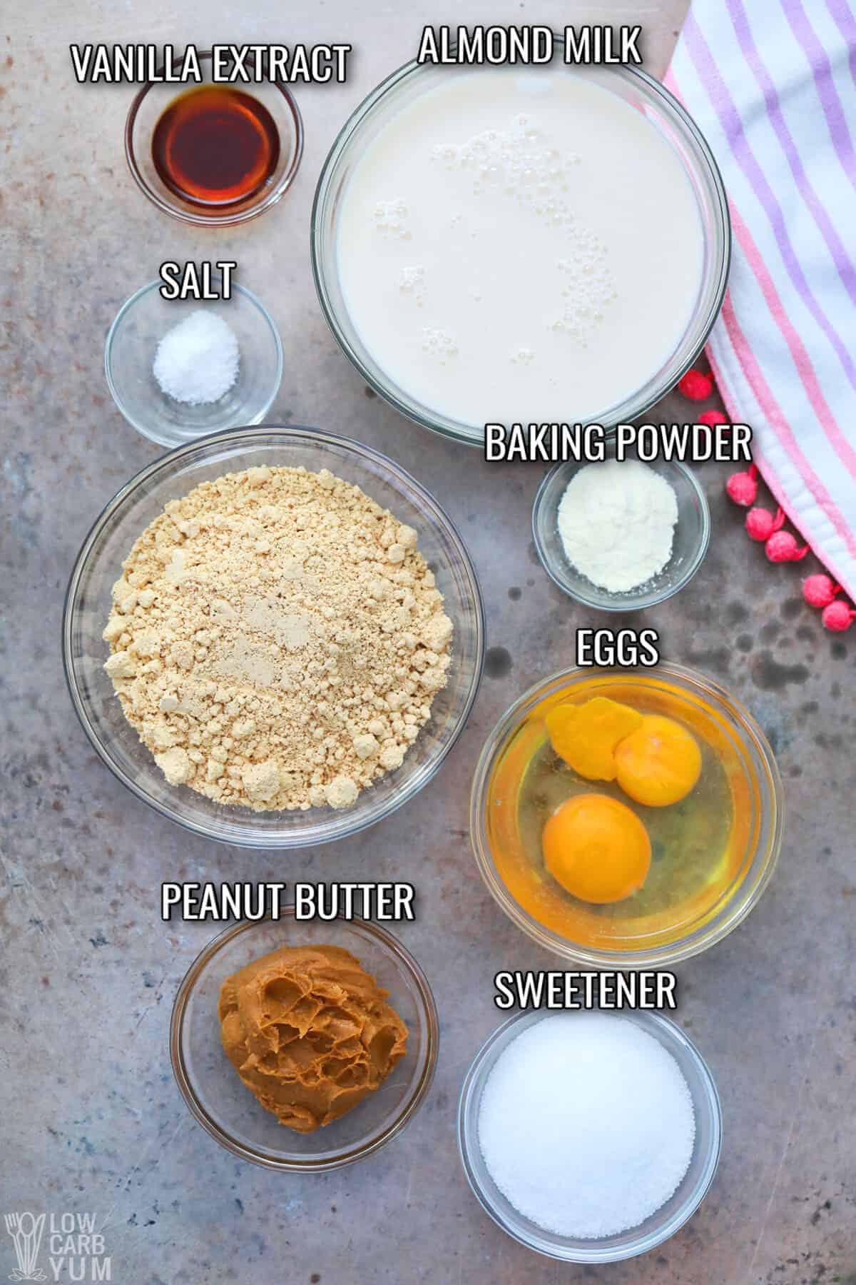 ingredients for peanut butter pancakes