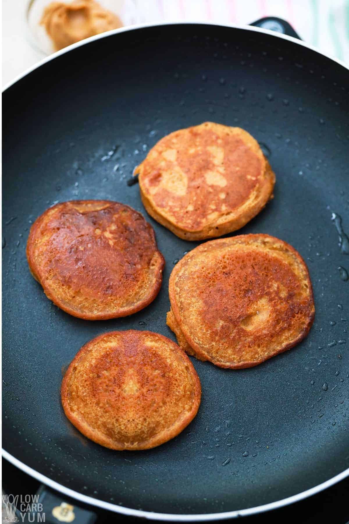 pancakes in pan