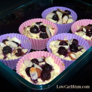 Blueberry Cheese Muffin Recipe with Sliced Almonds