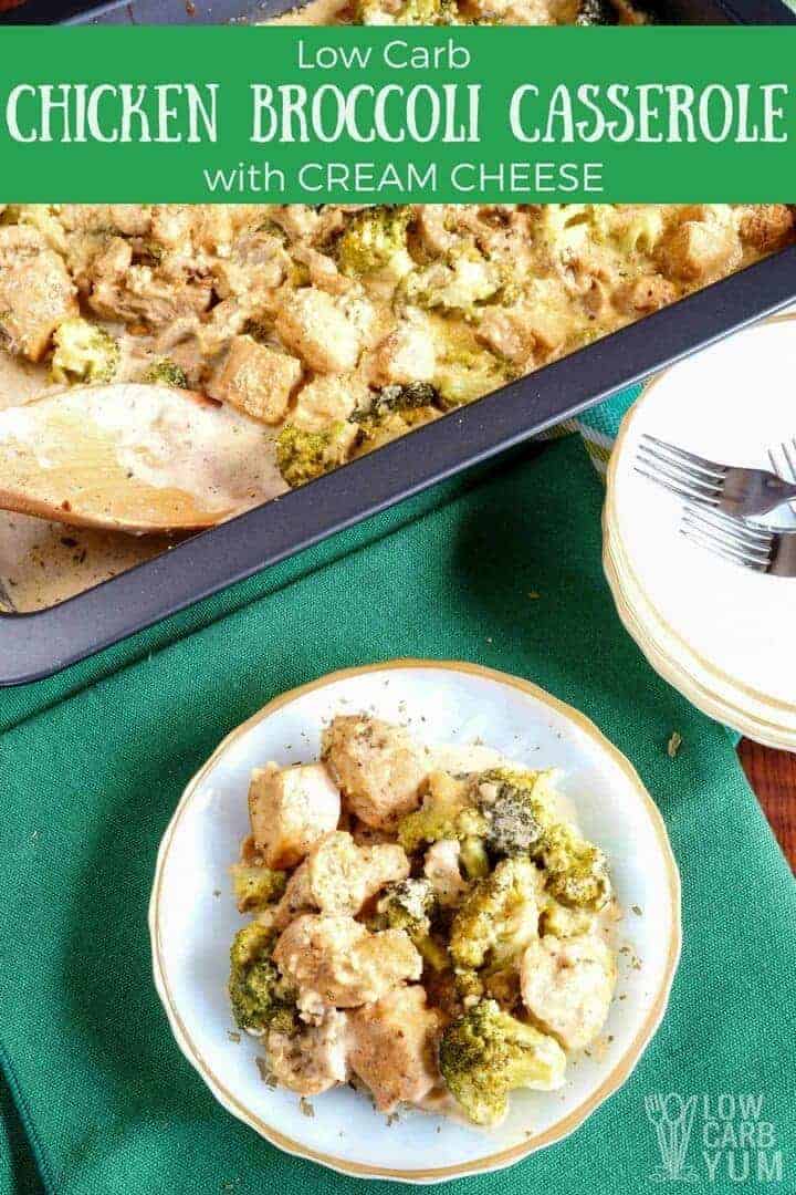 Low Carb Chicken Broccoli Casserole with Cream Cheese  Low Carb Yum