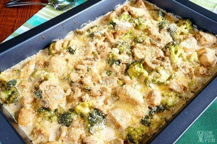 Keto Chicken Broccoli Casserole With Cream Cheese Low Carb Yum