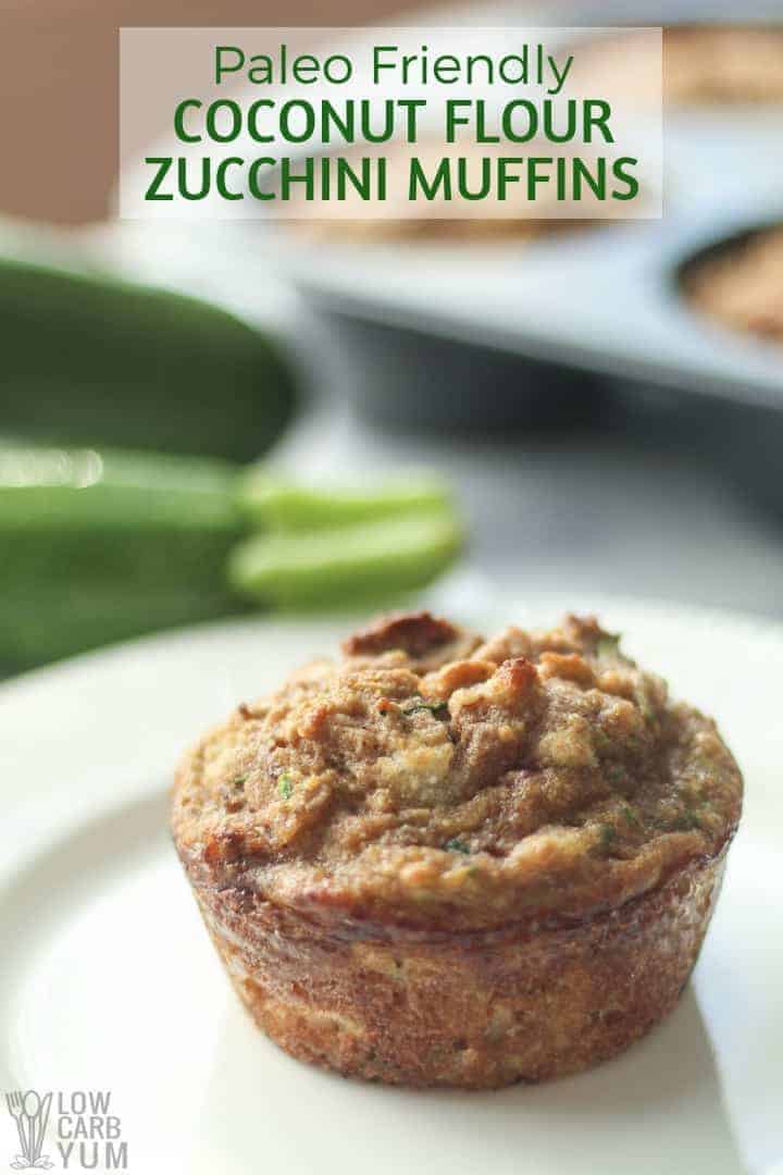 coconut flour zucchini bread muffins