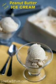 Peanut Butter Low Carb Ice Cream Recipe - Low Carb Yum