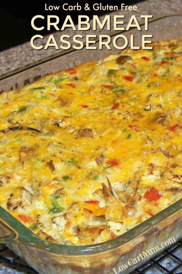 Baked Crabmeat Casserole with Vegetables  Low Carb Yum