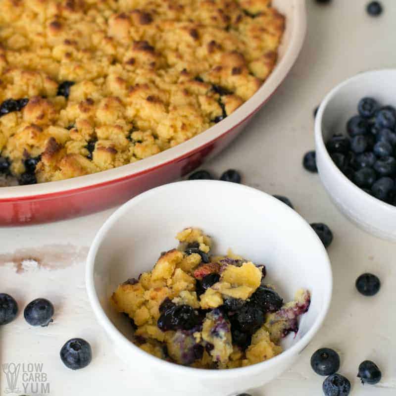 Paleo blueberry cobbler