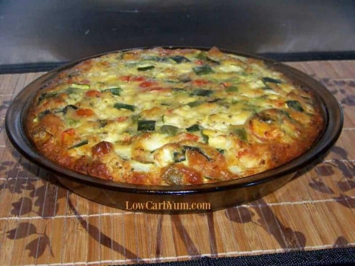 easy zucchini pie with carbquik