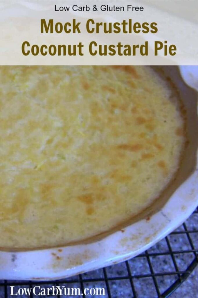 Mock Coconut Yellow Squash Pie Recipe | Low Carb Yum