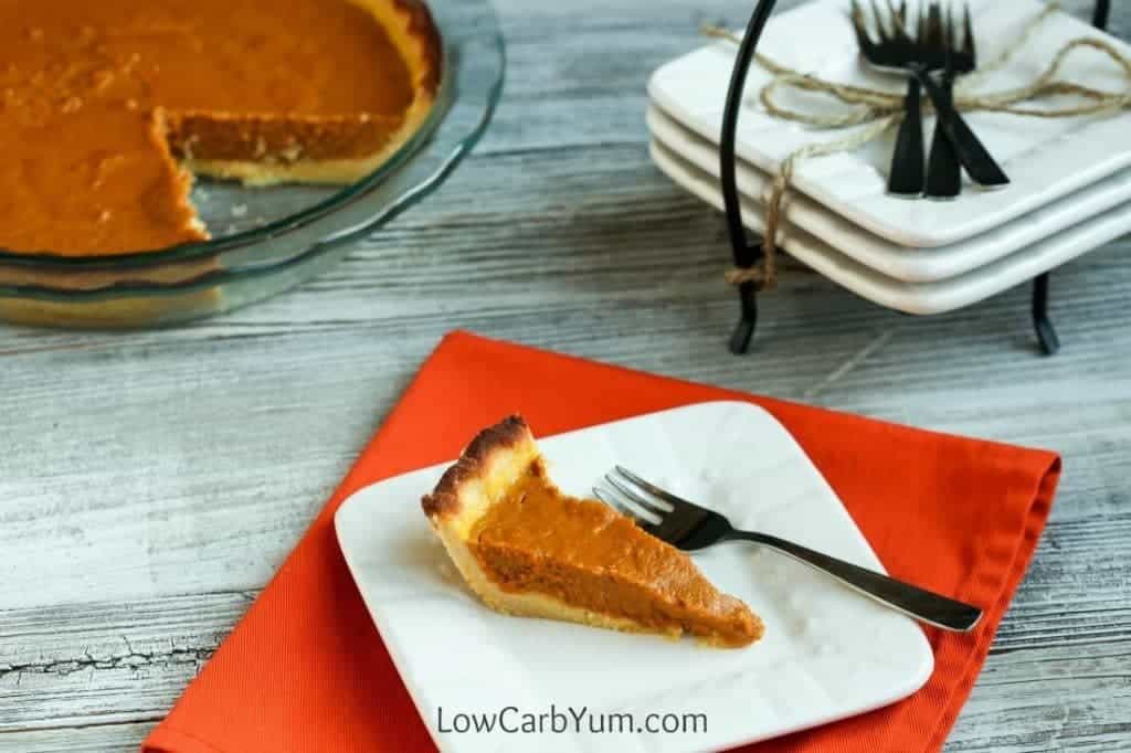 Almond Milk Pumpkin Pie Gluten Free Low Carb Yum