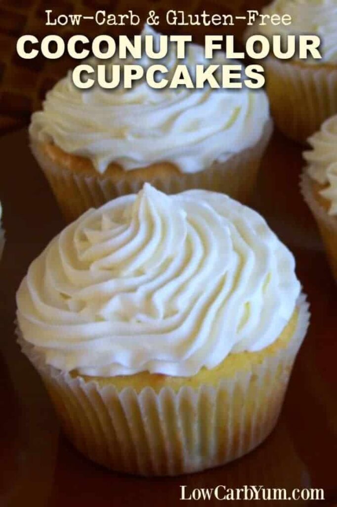 Coconut Flour Cupcakes Recipe - Low Carb and Gluten Free | Low Carb Yum