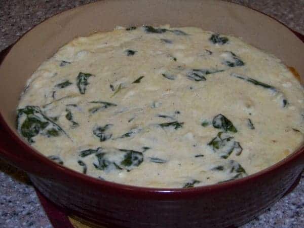 Low Carb Warm Spinach Cheese Dip